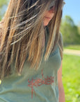 T-shirt :
Style: Khatashy
Material: Fabric paint 
Text: a piece of poem by Fereydoon Moshiri
بی تو مهتاب شبی